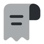 Receipt Text SVG Icon